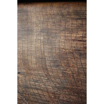 欅古材 刳貫四方盆　X218 