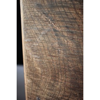 欅古材 刳貫四方盆　X218 