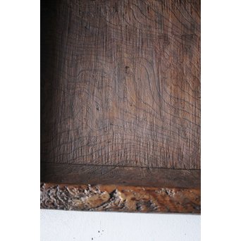 欅古材 刳貫四方盆　X218 