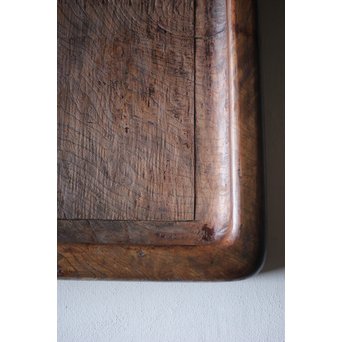 欅古材 刳貫四方盆　X218 