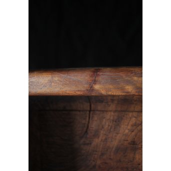 欅古材 刳貫四方盆　X218 