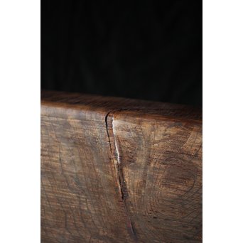 欅古材 刳貫四方盆　X218 