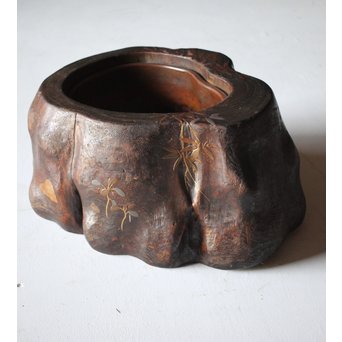 蒔絵刳貫火鉢　Q102 