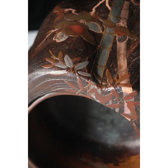 蒔絵刳貫火鉢　Q102 