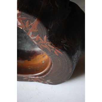 蒔絵刳貫火鉢　Q102 