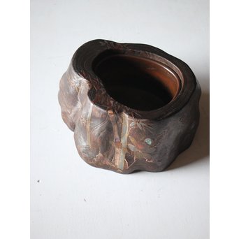 蒔絵刳貫火鉢　Q102 