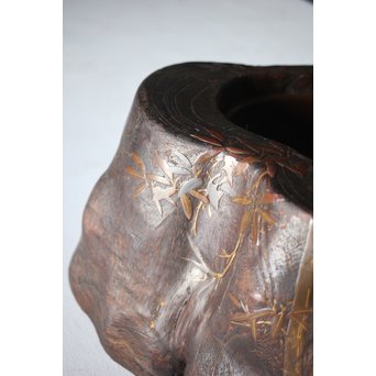 蒔絵刳貫火鉢　Q102 