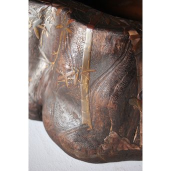 蒔絵刳貫火鉢　Q102 