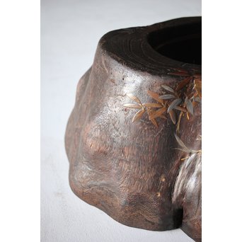 蒔絵刳貫火鉢　Q102 