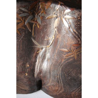 蒔絵刳貫火鉢　Q102 