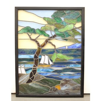 松 ステンドガラス　GD1278 