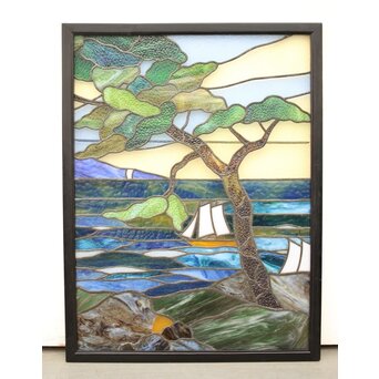 松 ステンドガラス　GD1278 