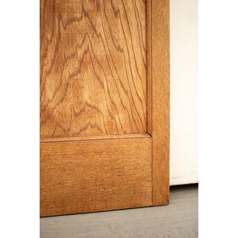 市松黄色ガラス 楢の建具 2枚1組　GD1279Y 