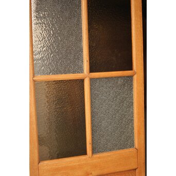 市松黄色ガラス 楢の建具 2枚1組　GD1279Y 