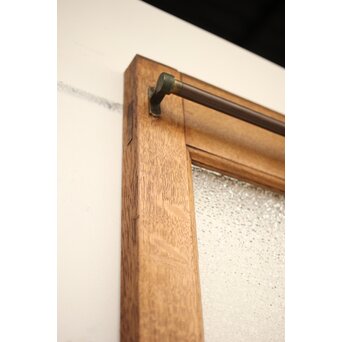 市松黄色ガラス 楢の建具 2枚1組　GD1279Y 