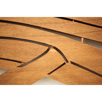 黒枠 マトイ木彫欄間 2枚1組　R2552YD 