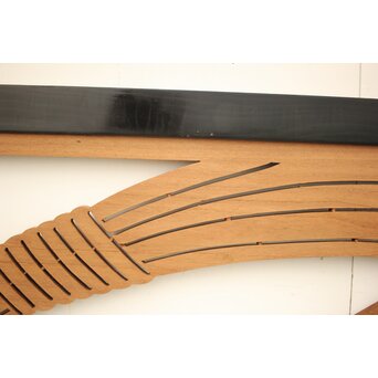 黒枠 マトイ木彫欄間 2枚1組　R2552YD 