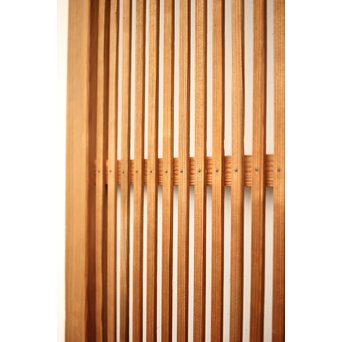 白木格子建具 2枚1組　L1023 