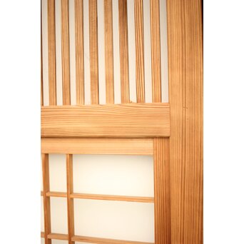 白木格子建具 2枚1組　L1023 