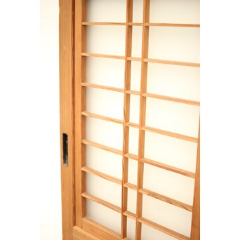 白木格子建具 2枚1組　L1023 