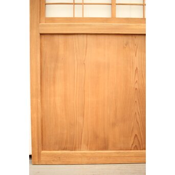 白木格子建具 2枚1組　L1023 