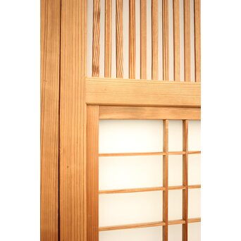 白木格子建具 2枚1組　L1023 