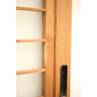 白木格子建具 2枚1組　L1023 