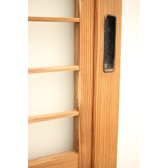 白木格子建具 2枚1組　L1023 