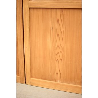 白木格子建具 2枚1組　L1023 