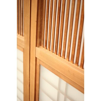 白木格子建具 2枚1組　L1023 