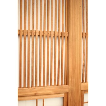 白木格子建具 2枚1組　L1023 