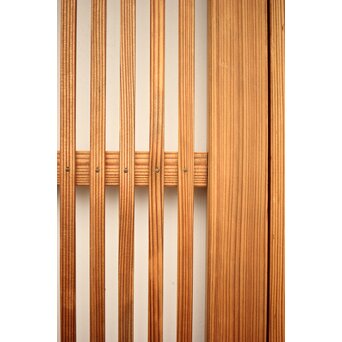 白木格子建具 2枚1組　L1023 