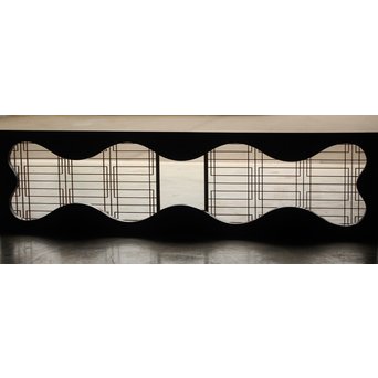 黒漆 窓枠　R2553