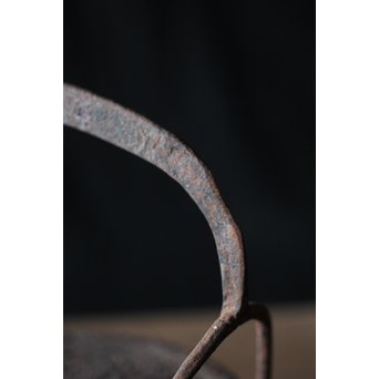 十四代 釜師 名越昌廣 時代 環摘古銭文蓋 提梁 羽付形 鉄瓶　M201 