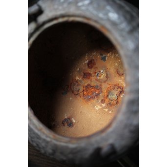 釜師系 千鳥銀象嵌蓋 平丸形鉄瓶　M202 