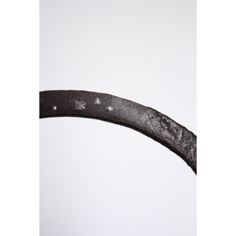 釜師系 千鳥銀象嵌蓋 平丸形鉄瓶　M202 