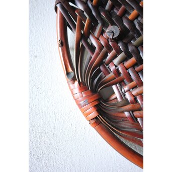 本間一秋 一メ 竹編色紙掛　U210 