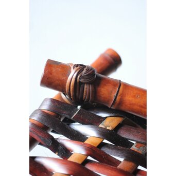 本間一秋 一メ 竹編色紙掛　U210 