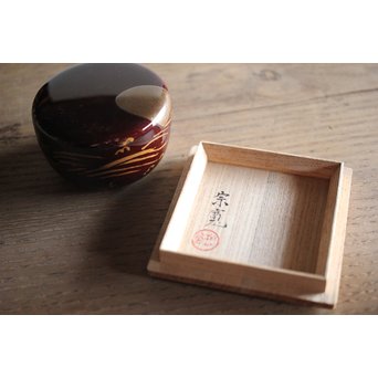 北原千鹿 蒔絵棗　Q103 