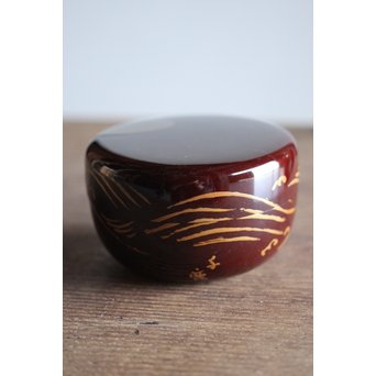 北原千鹿 蒔絵棗　Q103 