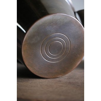 了々斎好 中村宗哲塗蓋 青松堂 南鐐内張広口水指　M203 