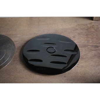 了々斎好 中村宗哲塗蓋 青松堂 南鐐内張広口水指　M203 