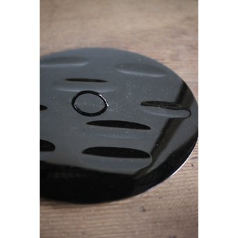 了々斎好 中村宗哲塗蓋 青松堂 南鐐内張広口水指　M203 