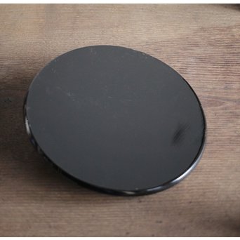 了々斎好 中村宗哲塗蓋 青松堂 南鐐内張広口水指　M203 