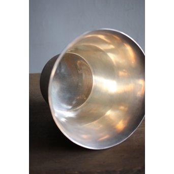 了々斎好 中村宗哲塗蓋 青松堂 南鐐内張広口水指　M203 