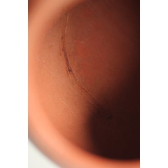 孟臣製 朱泥急須一雙 宜興紫砂壷 単孔 福記 80ml 梨式水平壺　P185 