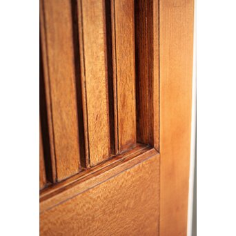 高密度欅材 巾着金具格子蔵戸　W987Y 