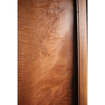 欅框 虎斑栃一枚板 極上建具 4枚1組　B984Y 