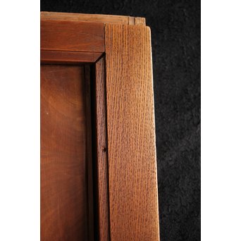 欅框 虎斑栃一枚板 極上建具 4枚1組　B984Y 