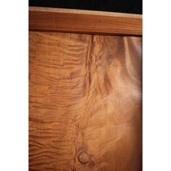 欅框 虎斑栃一枚板 極上建具 4枚1組　B984Y 